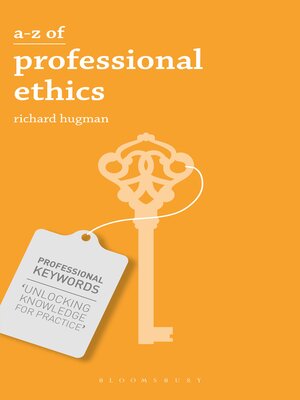 cover image of A-Z of Professional Ethics